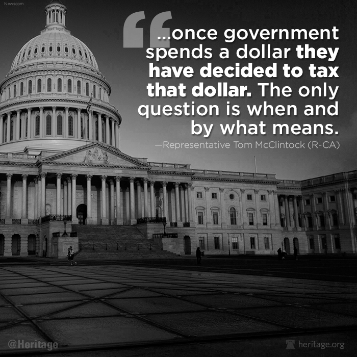 McClintock quote on tax and spend